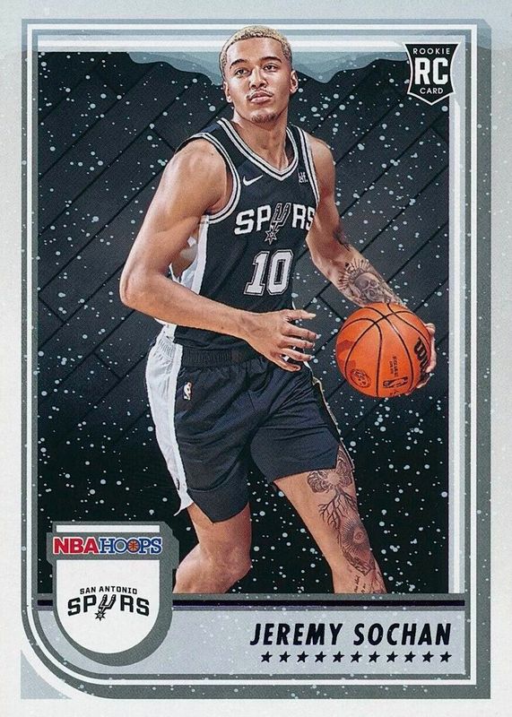 Jeremy Sochan 2022 Hoops #239 Purple Winter Rookie SGC 10