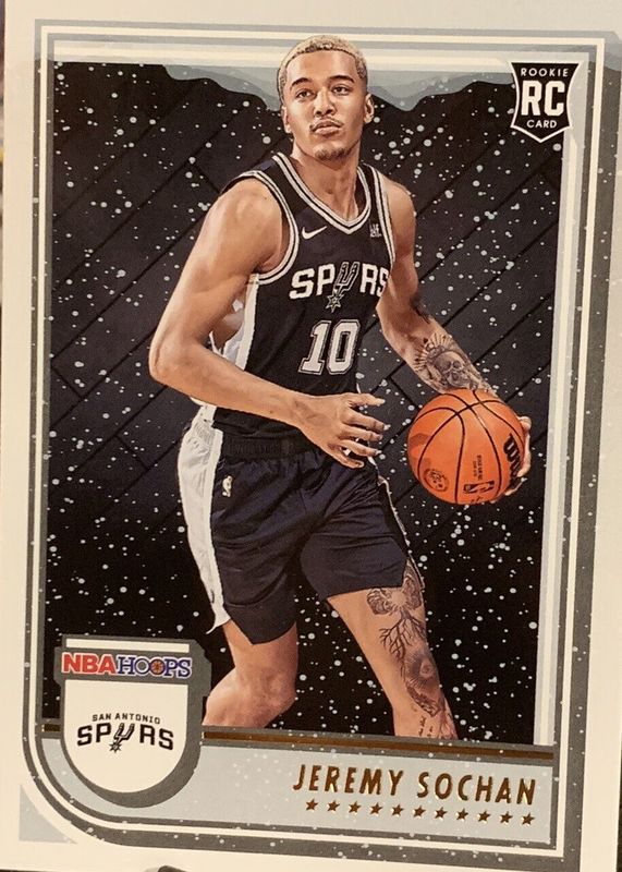 Jeremy Sochan 2022 Hoops #239 Winter Rookie BGS 9.5