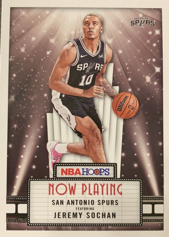 Jeremy Sochan 2022 Hoops #9 Now Playing Rookie BGS 9.5