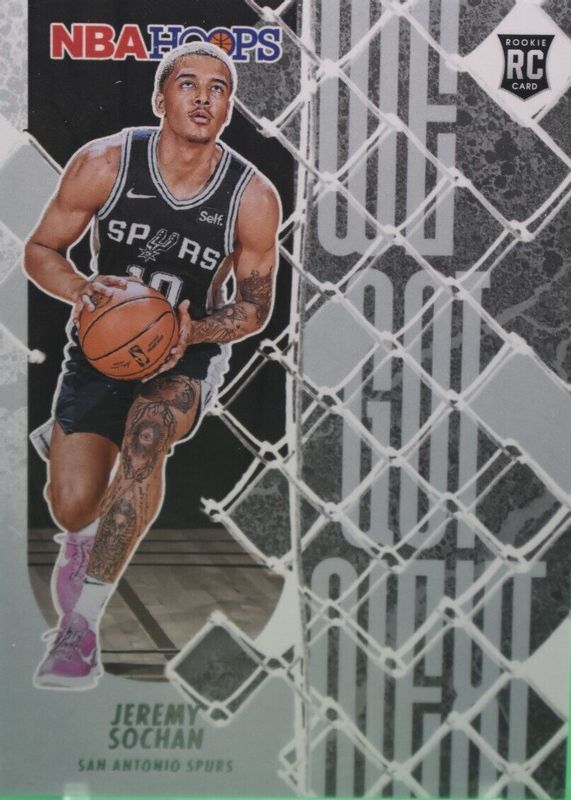 Jeremy Sochan 2022 Hoops #9 We Got Next Rookie RAW