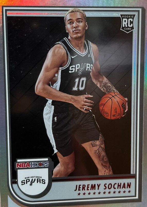 Jeremy Sochan 2022 Hoops #239 Impulse Rookie SGC 10