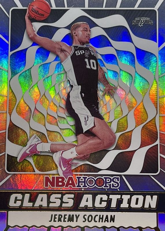 Jeremy Sochan 2022 Hoops #9 Class Action - Holo Rookie BGS 9.5