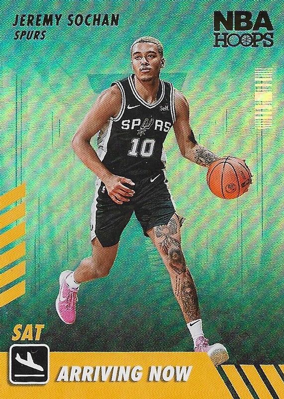 Jeremy Sochan 2022 Hoops #9 Arriving Now - Holo Rookie SGC 10