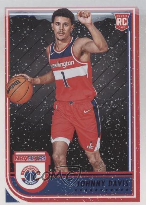Johnny Davis 2022 Hoops #240 Purple Winter Rookie RAW