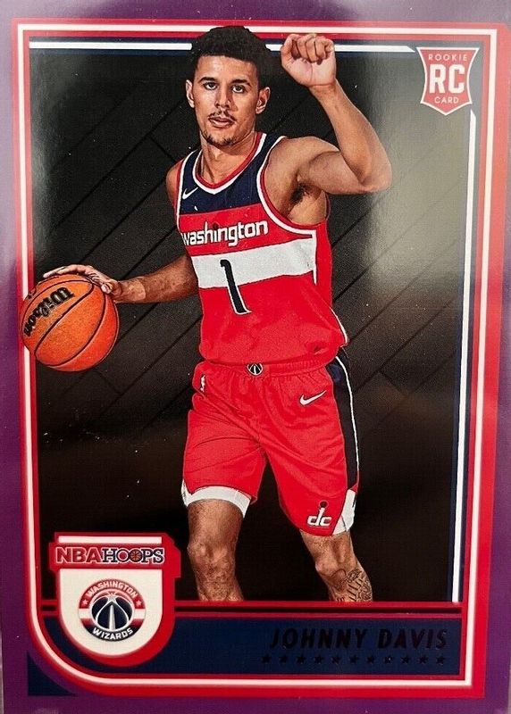 Johnny Davis 2022 Hoops #240 Purple Rookie RAW