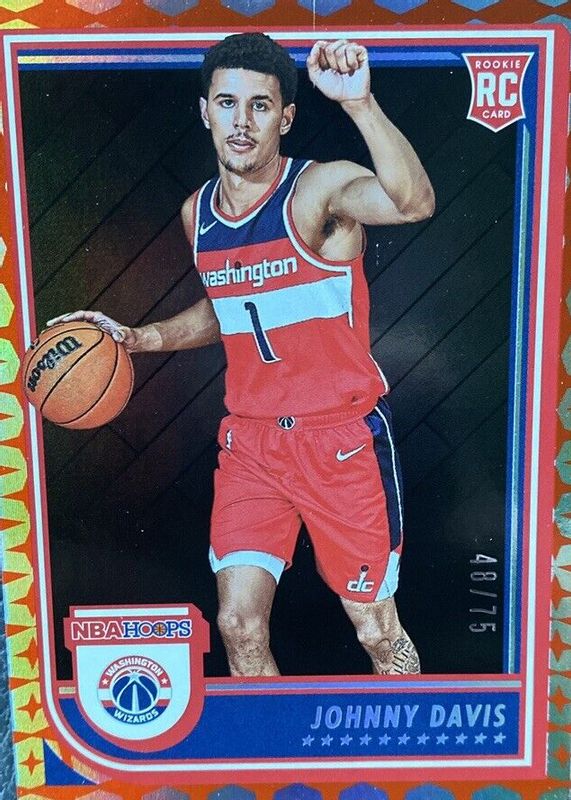 Johnny Davis 2022 Hoops #240 Gravity /75 Rookie RAW