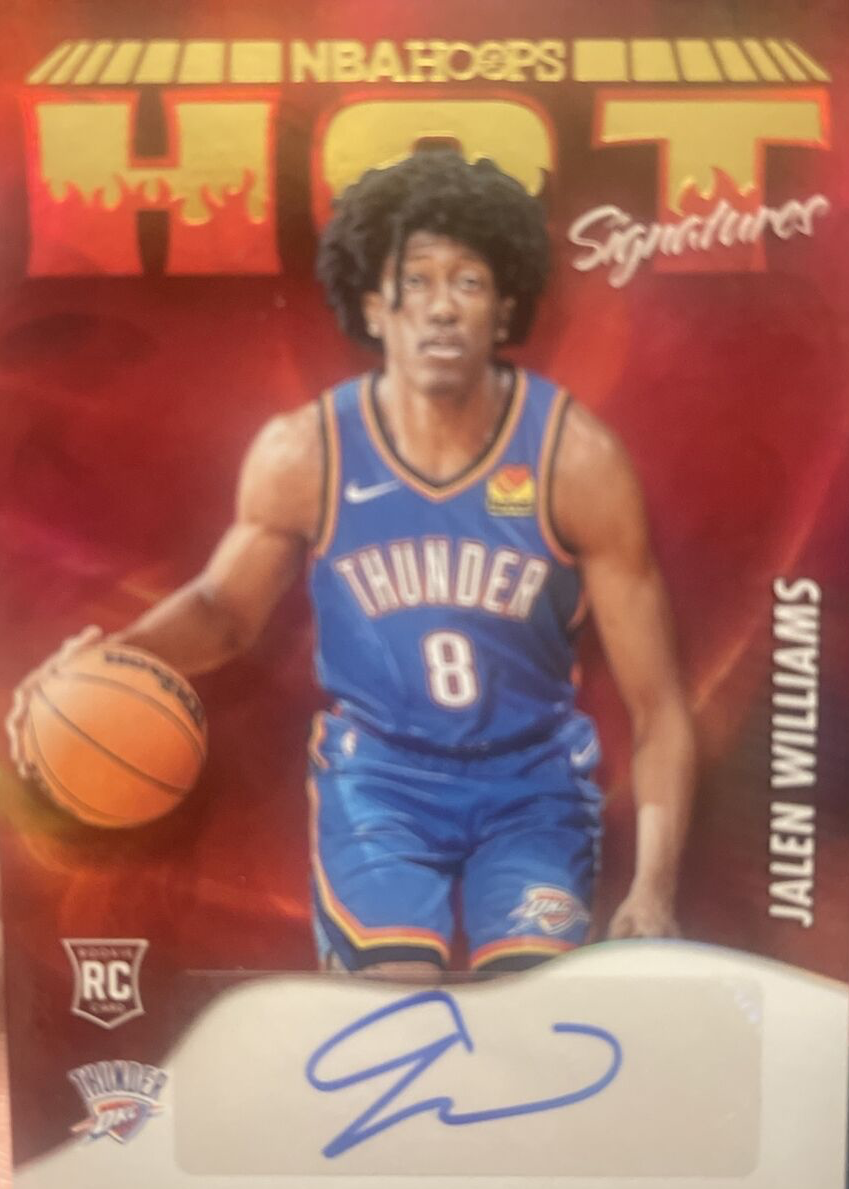 Jalen Williams 2022 Hoops #HSR-JLW Hot Signatures Rookies Price