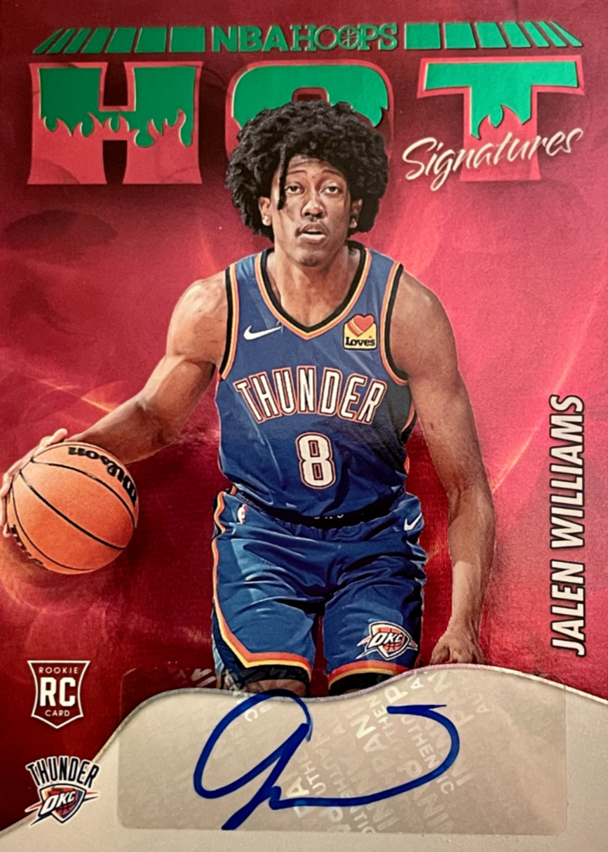 Jalen Williams 2022 Hoops #HSR-JLW Hot Signatures Rookies