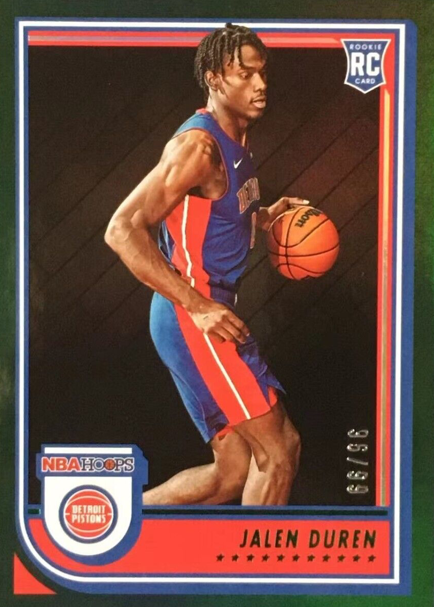 Jalen Duren 2022 Hoops #243 Green /99 Price Guide - Sports Card 