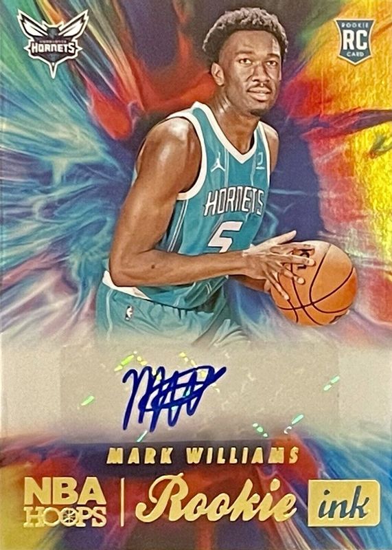 Mark Williams 2022 Hoops #RI-MWL Rookie Ink Rookie PSA 9