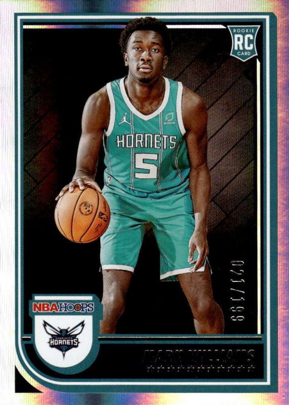 Mark Williams 2022 Hoops #245 Premium Box Set /199 Rookie RAW