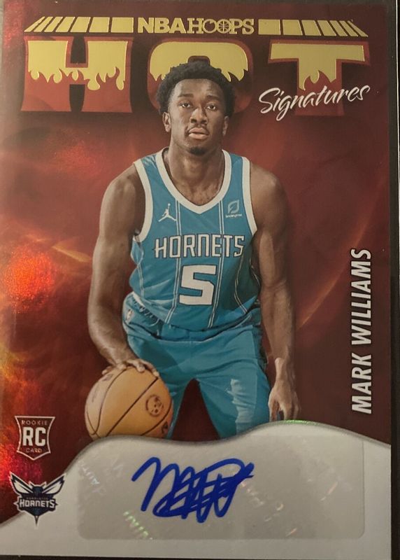 Mark Williams 2022 Hoops Hot Signatures Rookies #HSR-MWL Price 