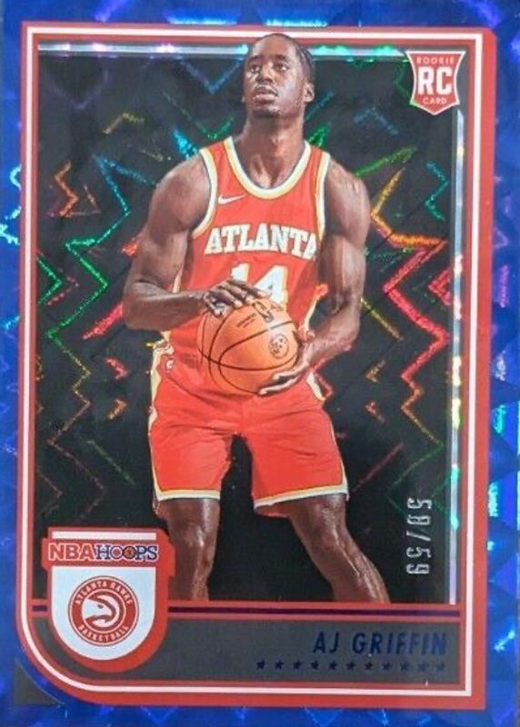 AJ Griffin 2022 Hoops #246 Blue Explosion /59 Rookie SGC 10