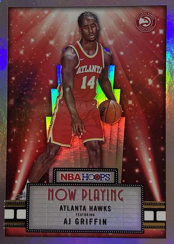 AJ Griffin 2022 Hoops #13 Now Playing - Holo Rookie PSA 9