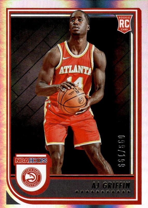 AJ Griffin 2022 Hoops #246 Premium Box Set /199 Rookie SGC 9.5