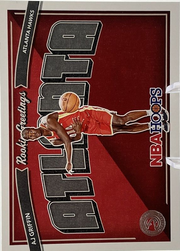 AJ Griffin 2022 Hoops #16 Rookie Greetings RAW