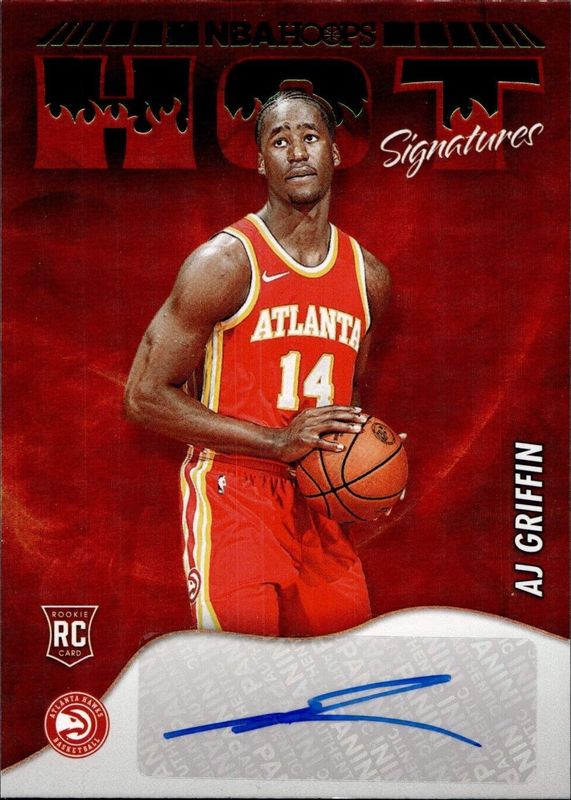 AJ Griffin 2022 Hoops #HSR-AJG Hot Signatures Rookies - Green Rookie PSA 10