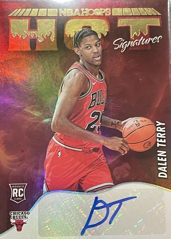 Dalen Terry 2022 Hoops #HSR-DTY Hot Signatures Rookies Rookie RAW