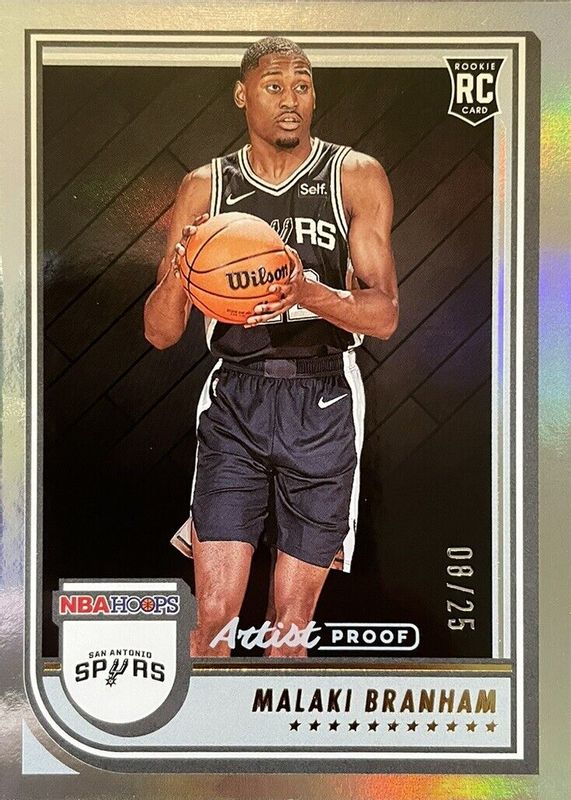 Malaki Branham 2022 Hoops #250 Artist Proof /25 Rookie SGC 10