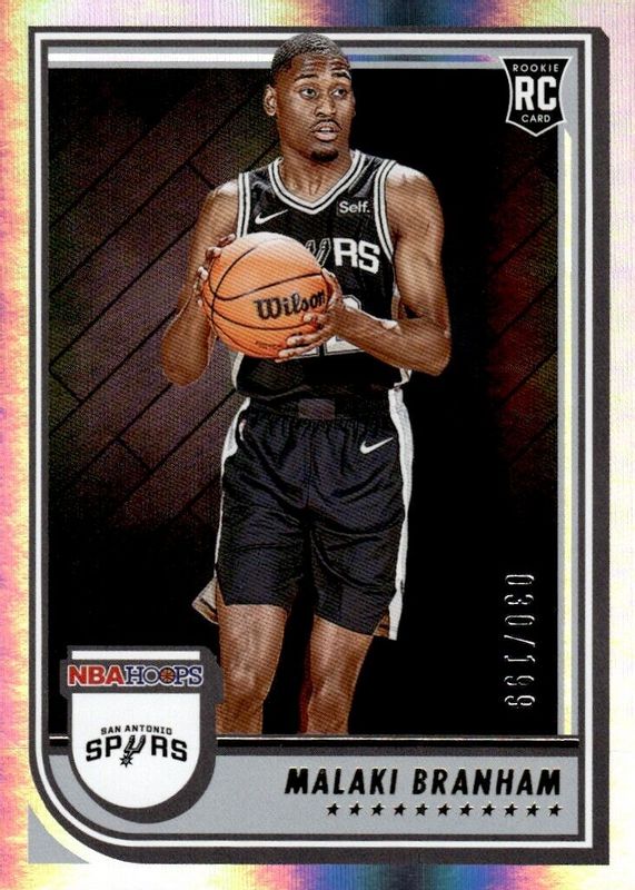 Malaki Branham 2022 Hoops #250 Premium Box Set /199 Rookie BGS 9.5