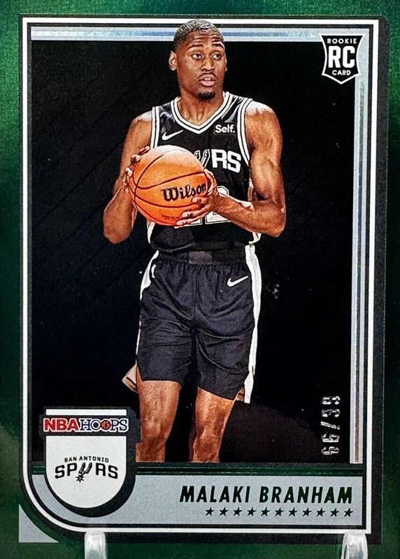 Malaki Branham 2022 Hoops #250 Green /99 Rookie RAW