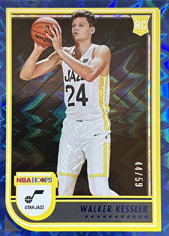 Walker Kessler 2022 Hoops #252 Blue Explosion /59 Rookie SGC 10