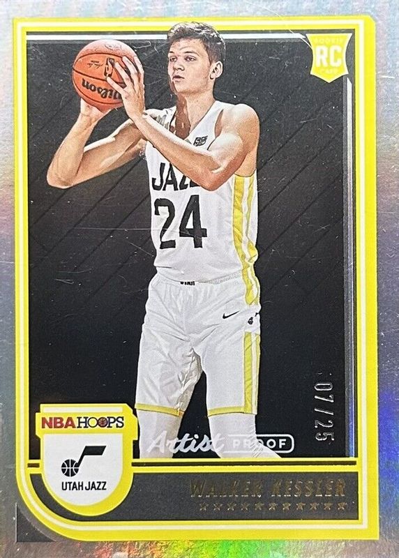 Walker Kessler 2022 Hoops #252 Artist Proof /25 Rookie SGC 10