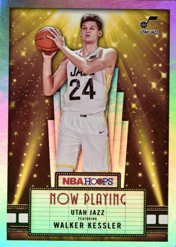 Walker Kessler 2022 Hoops #19 Now Playing - Holo Rookie PSA 10