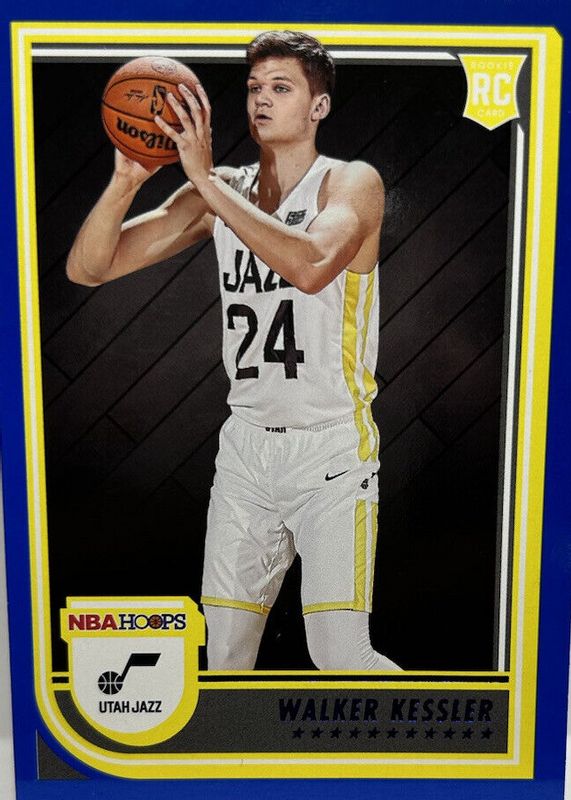 Walker Kessler 2022 Hoops #252 Blue Rookie RAW