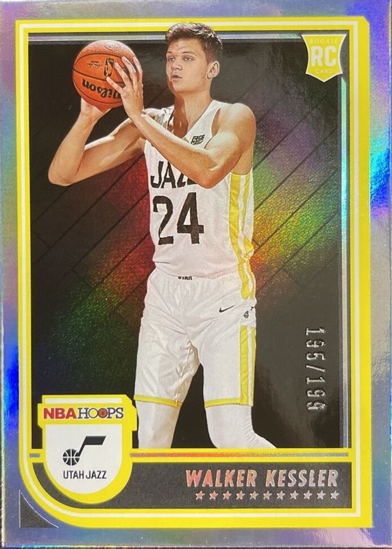 Walker Kessler 2022 Hoops #252 Silver /199 Rookie SGC 9.5