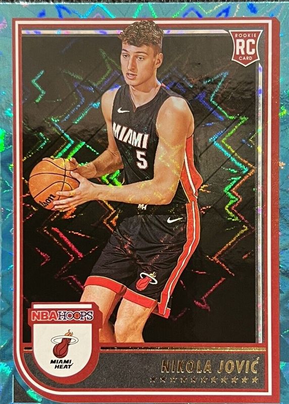 Nikola Jovic 2022 Hoops #256 Teal Explosion Rookie BGS 9