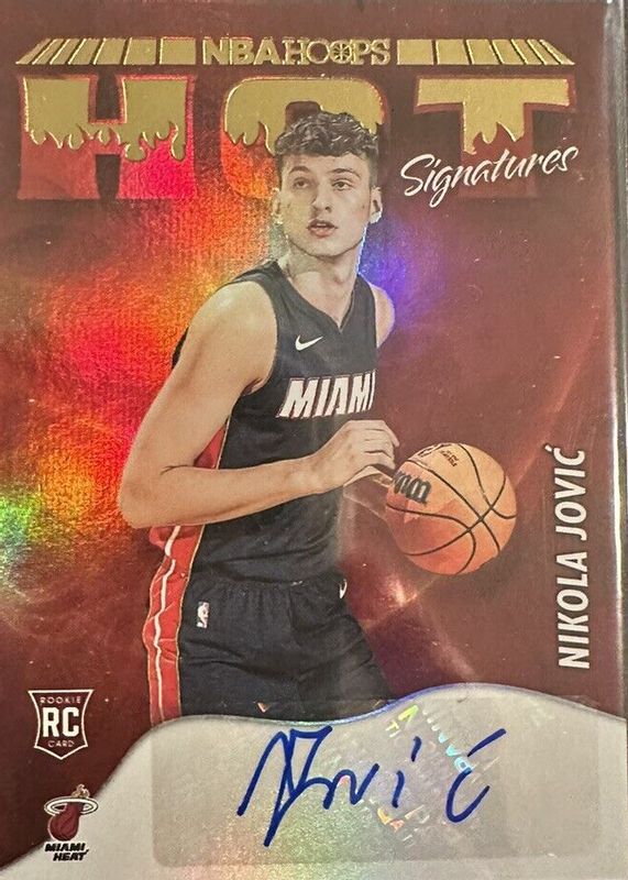 Nikola Jovic 2022 Hoops #HSR-NKJ Hot Signatures Rookies Rookie PSA 10