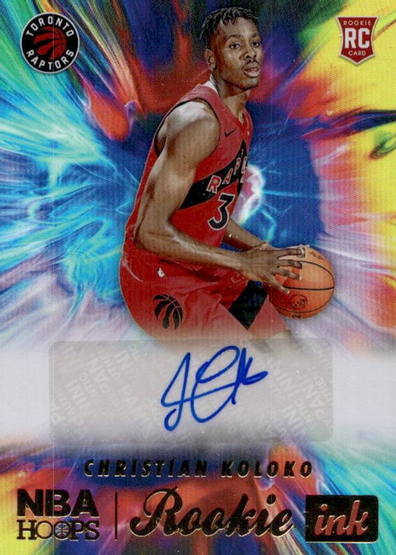 Christian Koloko 2022 Hoops #RI-CKL Rookie Ink Rookie RAW