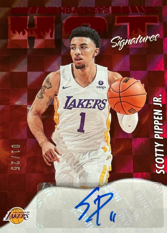 2022 Hoops #HSR-SPJ Hot Signatures Rookies - Red /25