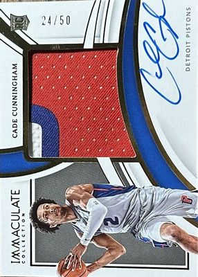 2021 Immaculate #PPA-CCH Premium Patch Autographs (/50)