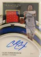 その他 cade cunningham RC patch auto 2021 National Treasures Cade Cunningham Rookie Patch Auto