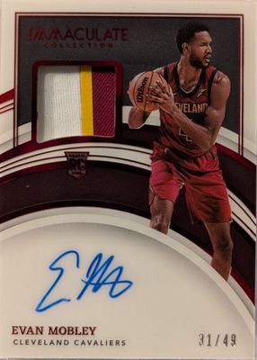 2021 Immaculate #108 Rookie Patch Auto - Red /49