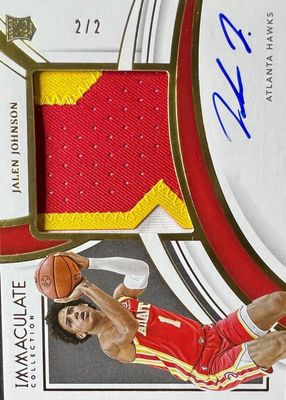 2021 Immaculate #PPA-JLJ Premium Patch Autographs - Gold Proof (/2)