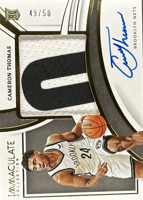 2021 Immaculate #PPA-CAM Premium Patch Autographs (/50)