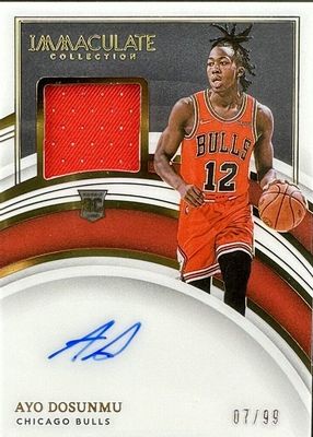 2021 Immaculate #117 Rookie Patch Auto /99