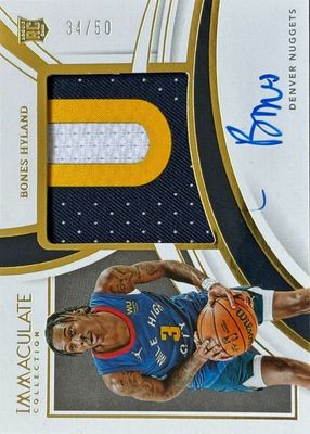 2021 Immaculate #PPA-BHY Premium Patch Autographs (/50)