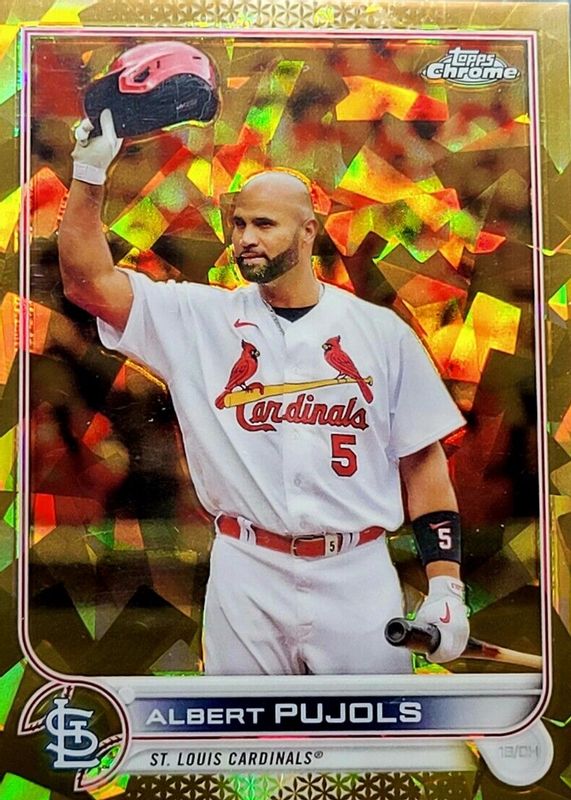 Albert Pujols 2022 Topps Chrome Update Sapphire Edition #US300 Gold /50 PSA 10