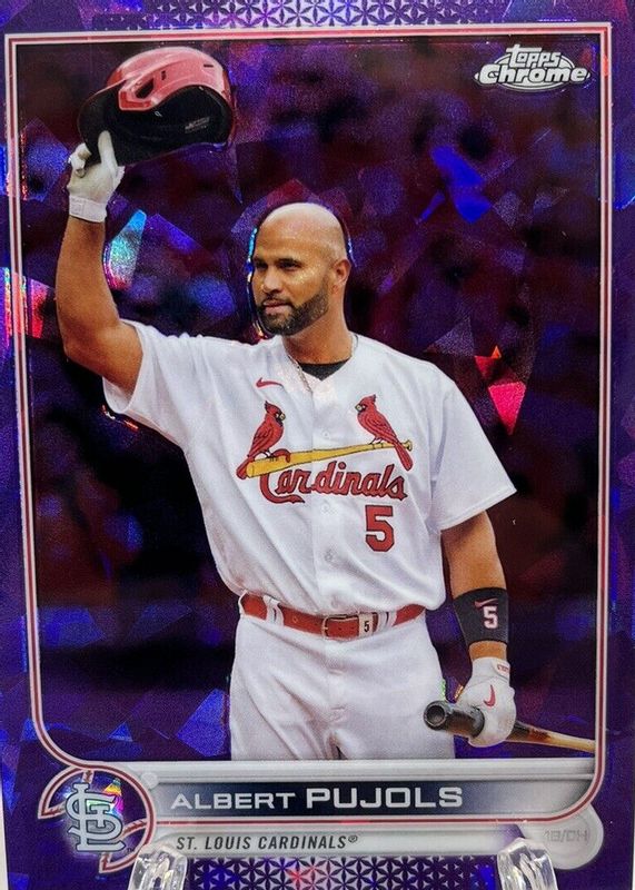 Albert Pujols 2022 Topps Chrome Update Sapphire Edition #US300 Purple /10 BGS 9