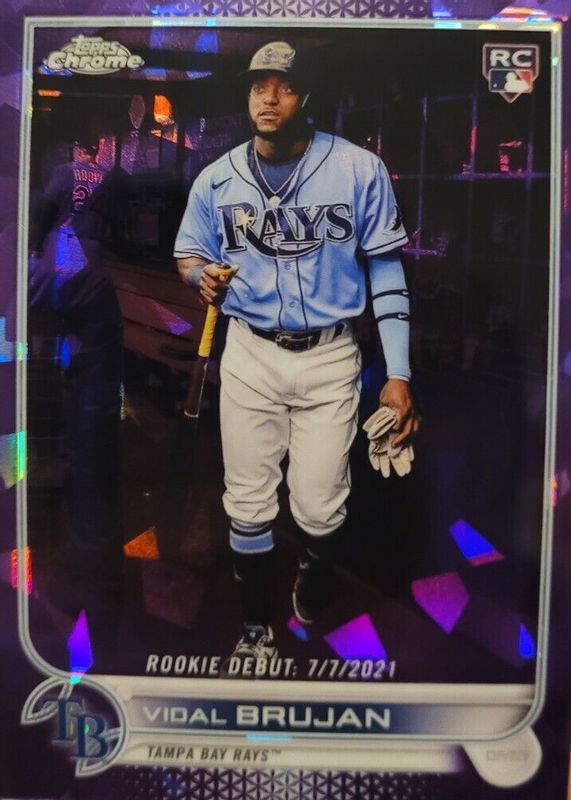 Vidal Brujan 2022 Topps Chrome Update Sapphire Edition #US249 Rookie Debut - Purple /10 Rookie PSA 10