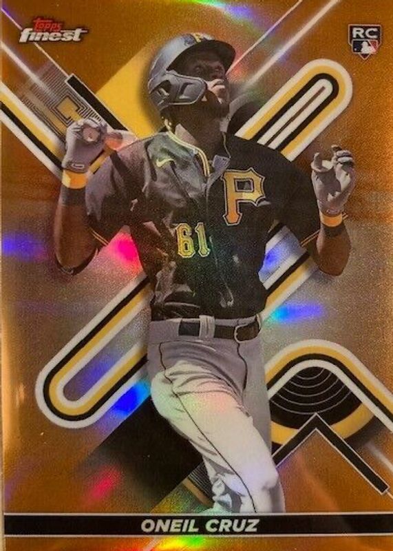 Oneil Cruz 2022 Topps Finest #16 Orange Refractor /25 Rookie PSA 10