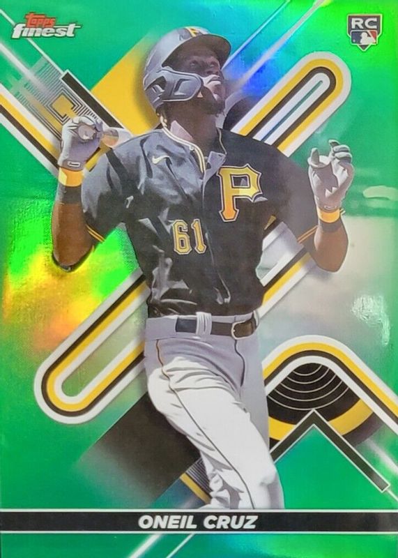 Oneil Cruz 2022 Topps Finest #16 Green Refractor /99 Rookie RAW