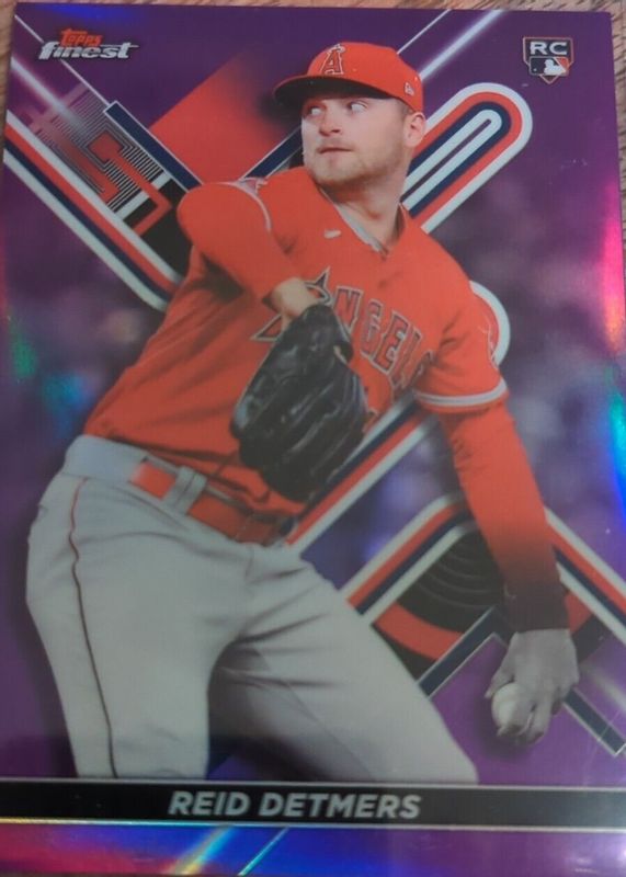 Reid Detmers 2022 Topps Finest #26 Purple Refractor /250 Rookie SGC 10