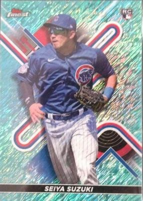 2022 Topps Finest #41 Aqua Shimmer Refractor /175