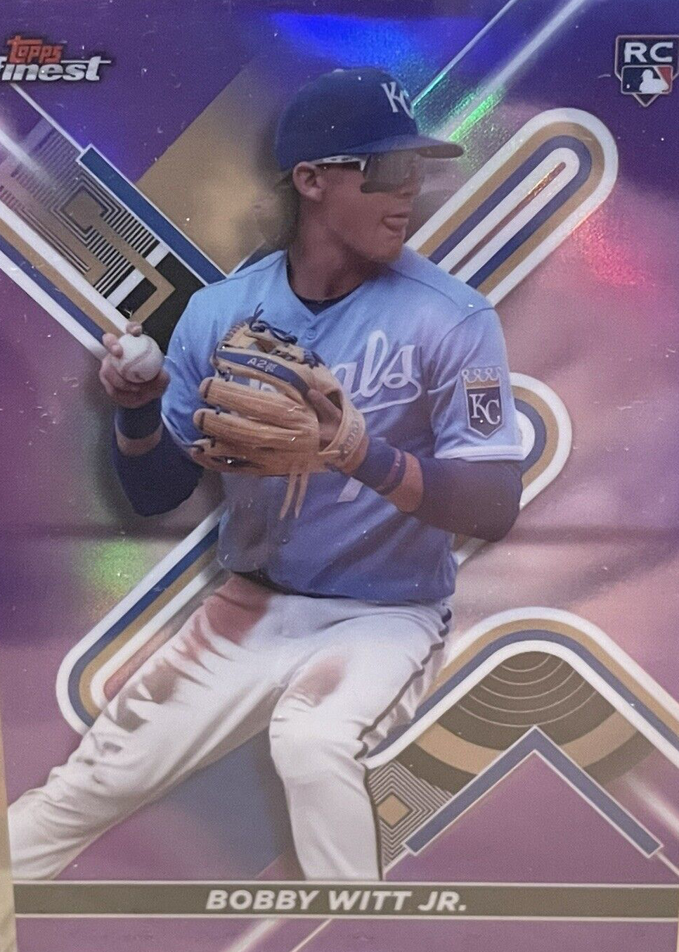Bobby Witt Jr. 2022 Topps Finest #62 Purple Refractor /250