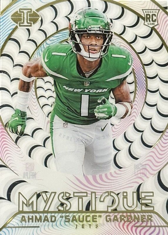 Sauce Gardner 2022 Illusions #M-41 Mystique Rookie RAW